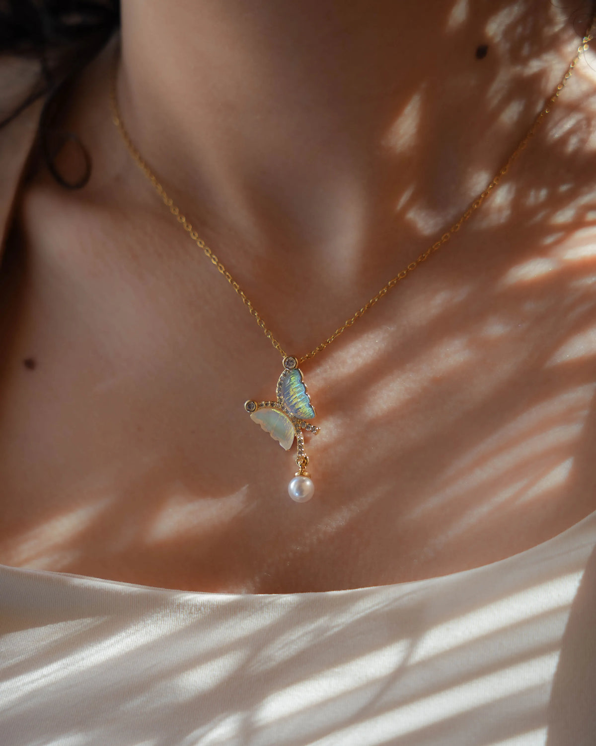Butterfly Opal Pendant necklace