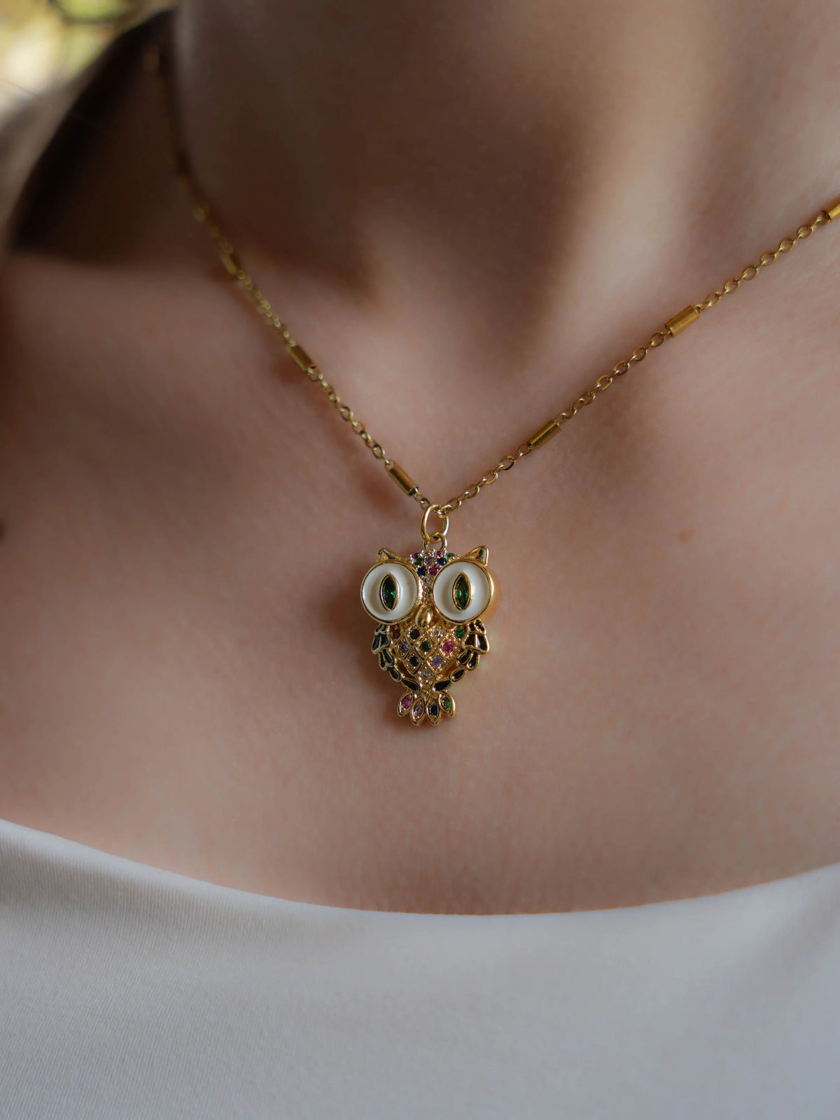 Wise Owl Pendant Necklace